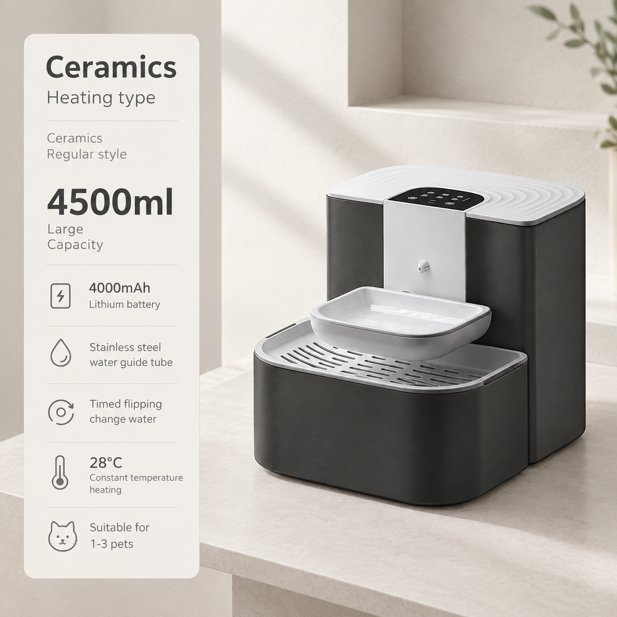 Smart Self-Refill Pet Fountain